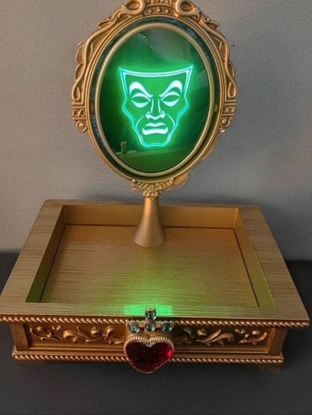 Bath & Body Disney Works Gold Vanity Jewelry Mirror Tray